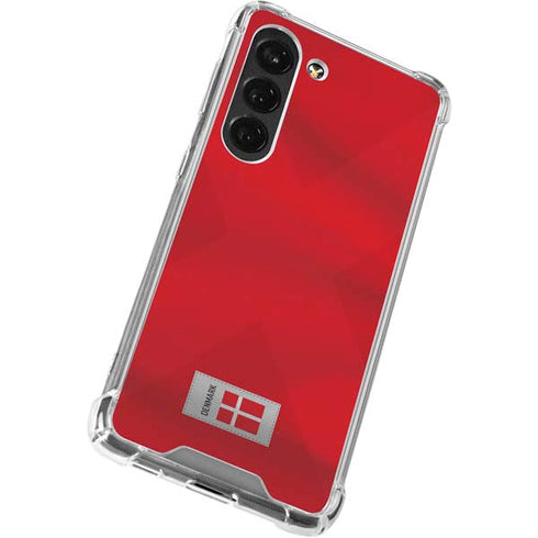 Denmark Soccer Flag Galaxy S23 Clear Case